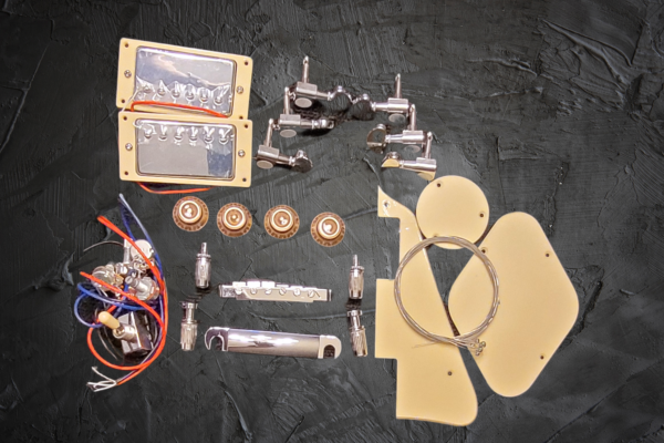 LP Style Electric Guitar DIY Kit with Rosewood Fretboard by Budreau Guitars - Image 4