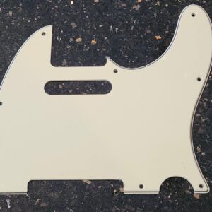 Tele Pickguard, Vintage White 3ply