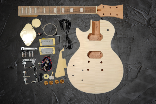 LP Style Electric Guitar DIY Kit with Rosewood Fretboard by Budreau Guitars (Lefthand)