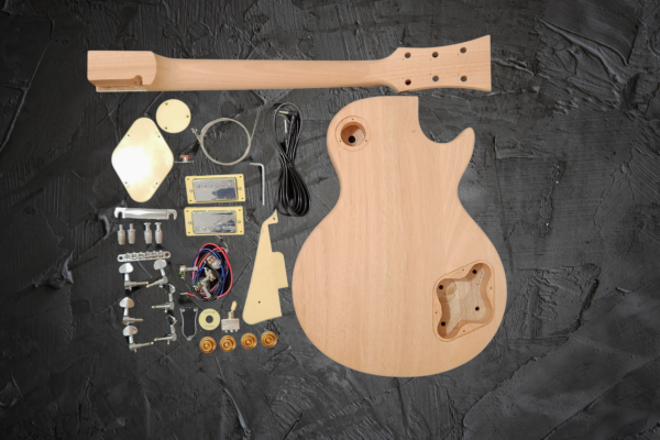 LP Style Electric Guitar DIY Kit with Rosewood Fretboard by Budreau Guitars (Lefthand) - Image 3