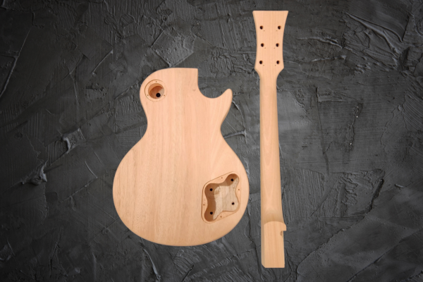 LP Style Electric Guitar DIY Kit with Rosewood Fretboard by Budreau Guitars (Lefthand) - Image 4