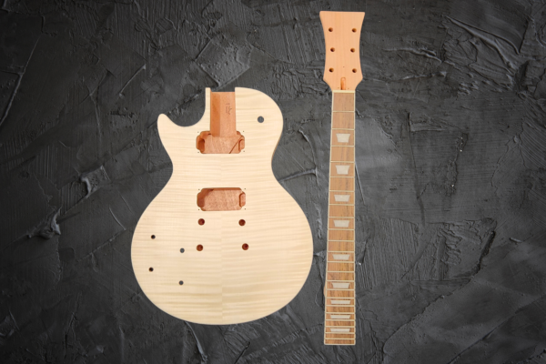 LP Style Electric Guitar DIY Kit with Rosewood Fretboard by Budreau Guitars (Lefthand) - Image 5
